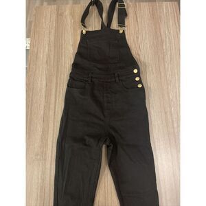 SSO‎ by Danielle Bernstein Second Skin Overalls Black Skinny Size XS